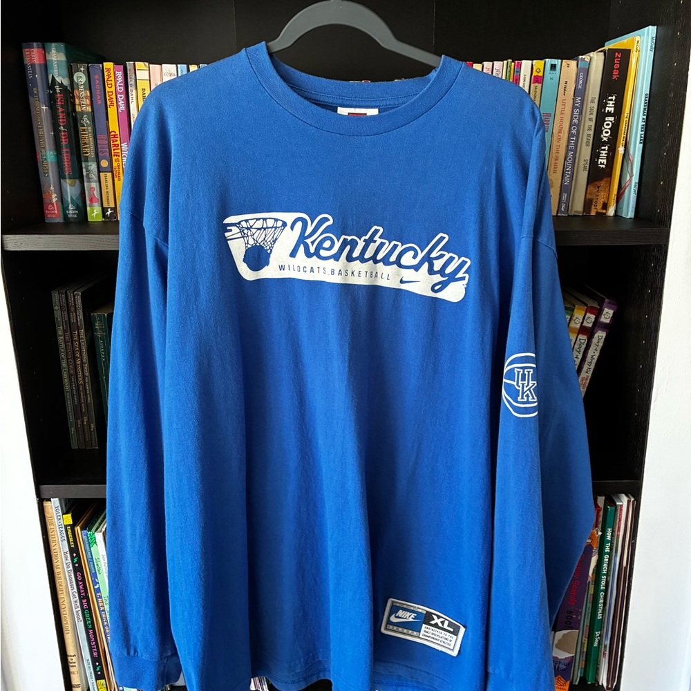 Nike Vintage Kentucky Wildcats basketball long sleeve T, Felt Logos!